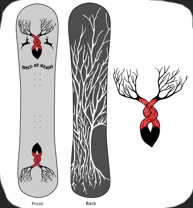 Wild at Heart Snowboard Design